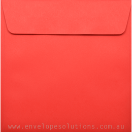 Square - 130 x 130mm Lessebo Colours Cherry 120gsm Envelopes