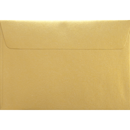 C6 - 114 x 162mm Majestic Metallics Luxus Real Gold 120gsm Envelopes