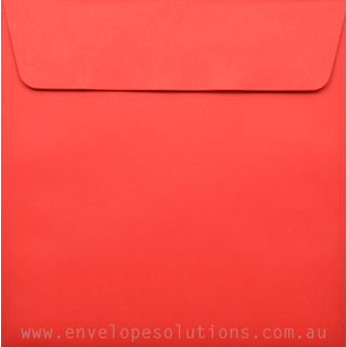 Square - 130 x 130mm Lessebo Colours Cherry 120gsm Envelopes